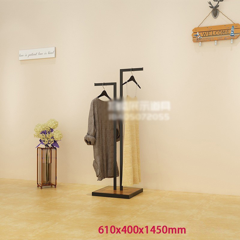 Tienda de ropa de mujer simple Zhongdao estante de exhibición para la venta de ropa tipo de piso estante de exhibición medio