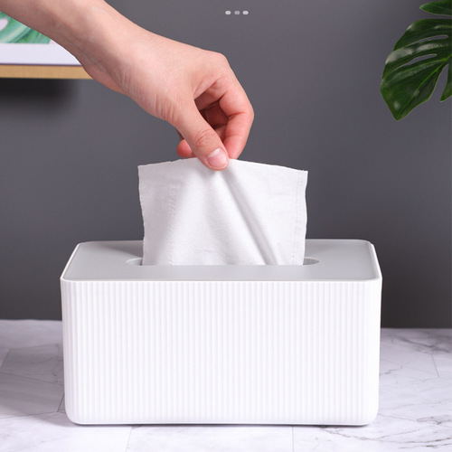 Nordic gray and white tissue box restaurant table storage paper towel office living room coffee table bathroom creative napkin box