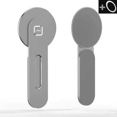 for Tesla Floating Screen — Car phone holder - zf010-extension-bracket-ordinary-adhesive-type-silver