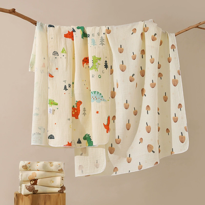 Детское Крепковое полотенце для новорожденного ребенка, хлопок большой размер, вспотеющий и дышащий новорожденный полотенце для кожи