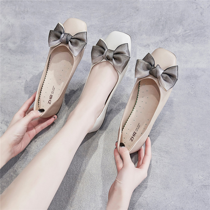 Sandal nữ quai chữ V đế bệt mũi bít phong cách Hàn Quốc — AH168 Màu mơ