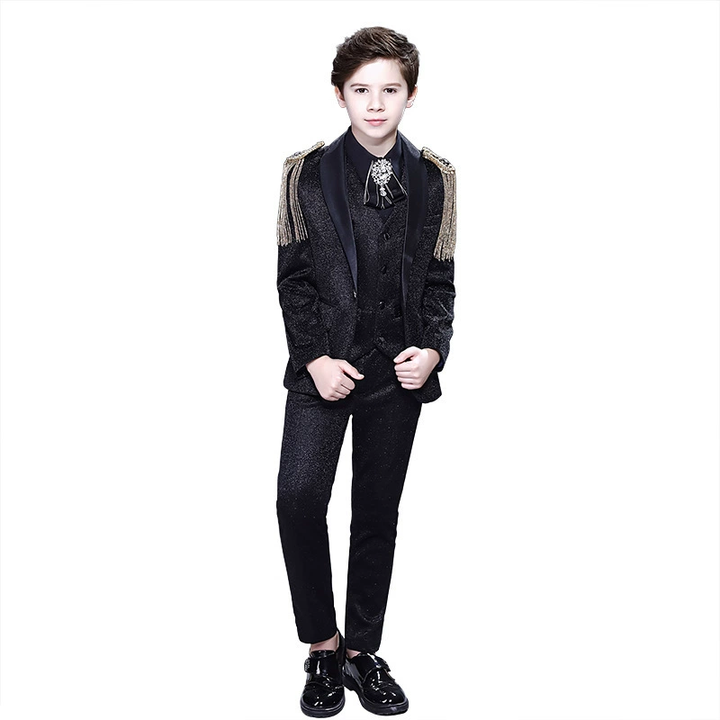 Children's classic suit, flower boy costume, piano performance costume