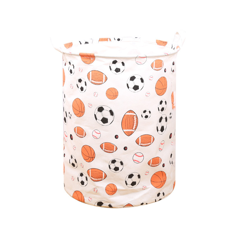 Venta al por mayor de la cesta de la ropa del hogar cesta de lavandería forrado de lino cubo de almacenamiento de algodón lino grande cesta de almacenamiento plegable