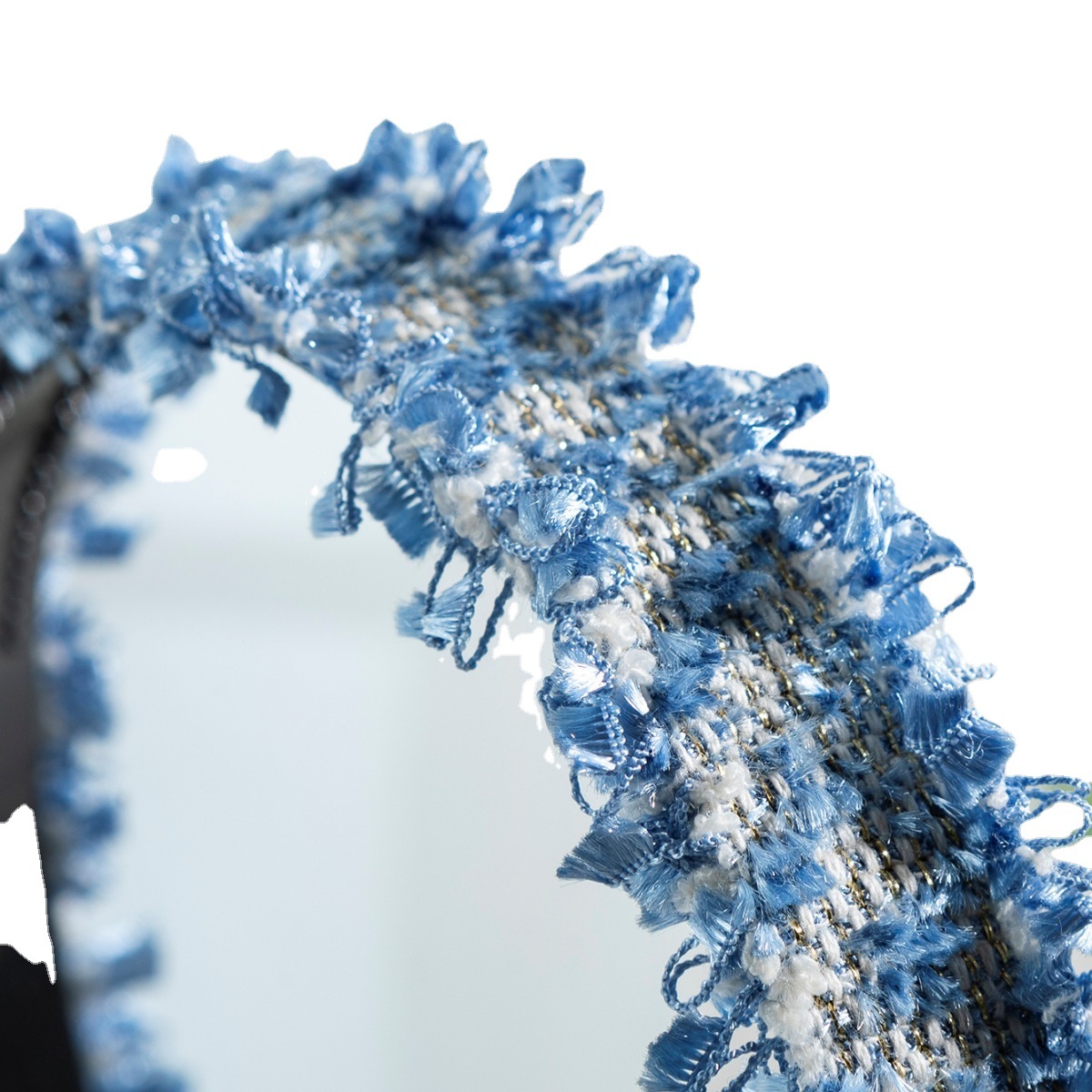 Estilo coreano Internet celebridad accesorios para el cabello elegante tejido diadema de encaje versátil colorido nueva tela diadema cabello sólido trenzado tocado