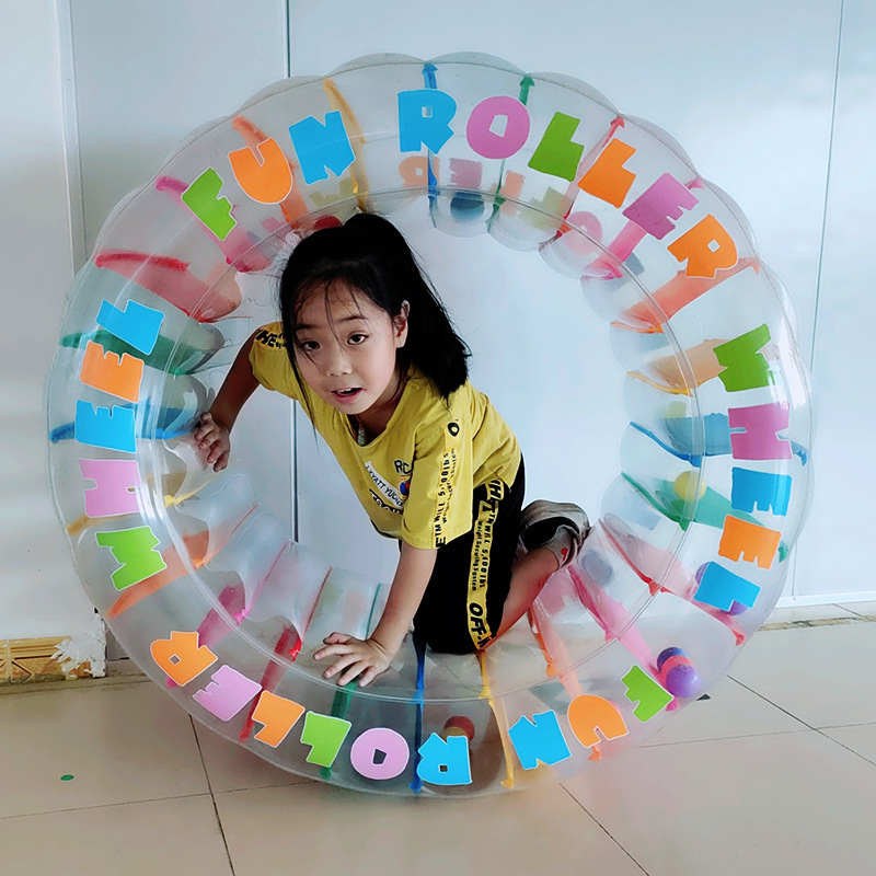 in stock PVC inflatable roller children water lawn entertainment toys water inflatable roller roller manufacturers wholesale