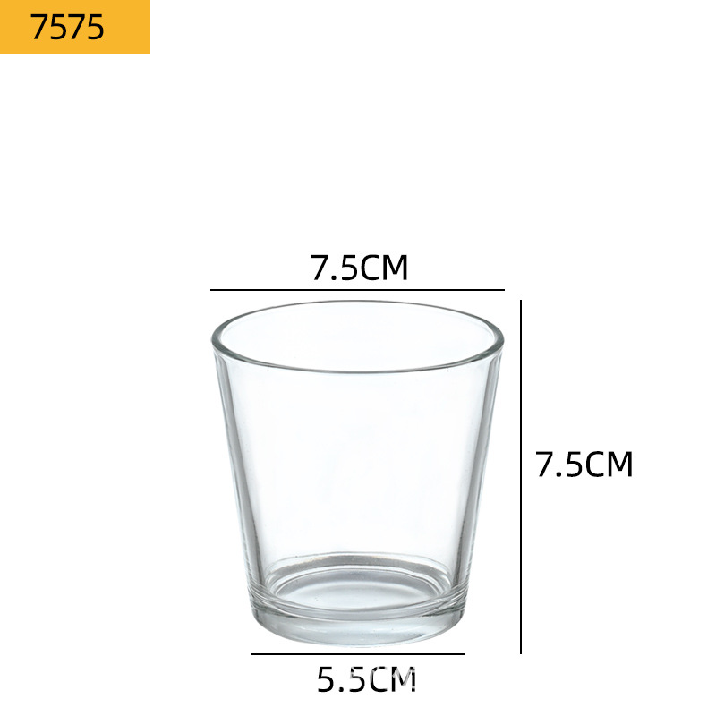 Portavelas de Vidrio Transparente Simple al por Mayor, Decoración de Dormitorio DIY, Vaso para Velas de Aromaterapia, Frasco Vacío para Velas, Decoración del Hogar