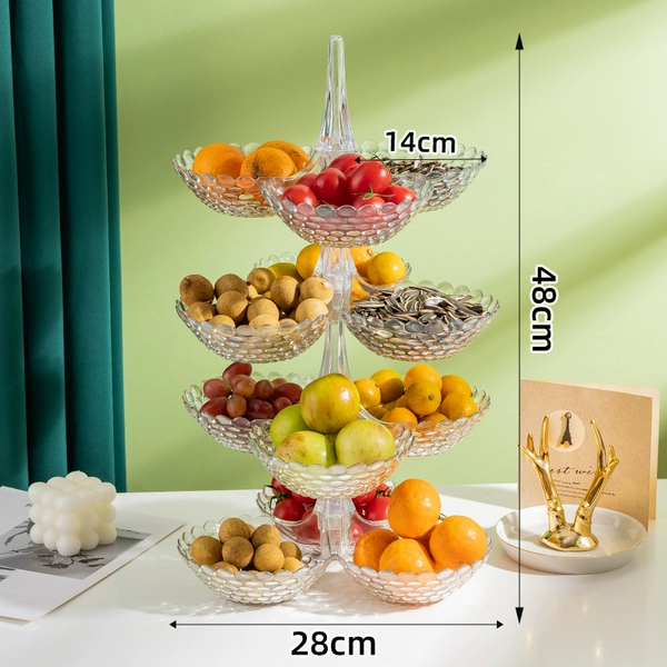 Transparent four layers [food grade, not broken, can be stacked]