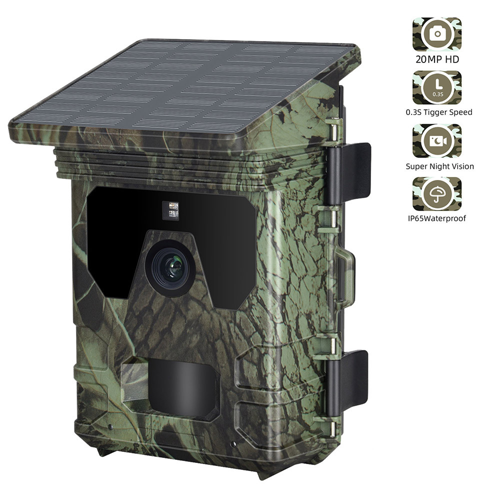 Solar Panel Infrared Camera HC600A Outdoor Hunting Camera Night Vision Induction Tracking Camera Hunting Camera