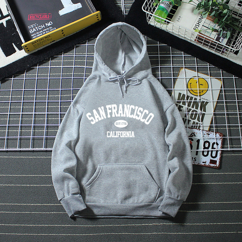 Cross-Border Printed Pullover Fleece-Lined Hooded Sweatshirt for Women 2025 Autumn and Winter New Korean Style Loose and Versatile Long-Sleeved Top