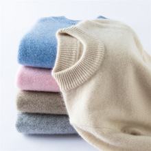 秋冬男女儿童羊绒衫半高领100山羊绒针织加厚宝柔软保暖毛衣打底