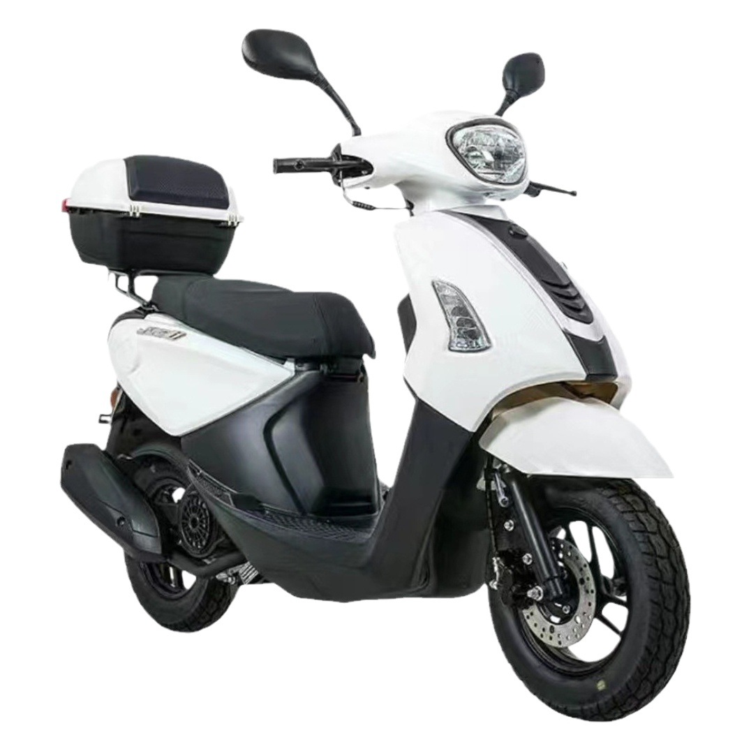 Motocicleta scooter Qiaoge a gasolina, compatible con la normativa Nacional IV, se puede matricular, 125CC, scooter de movilidad de dos ruedas para hombres y mujeres, certificado Nacional IV.