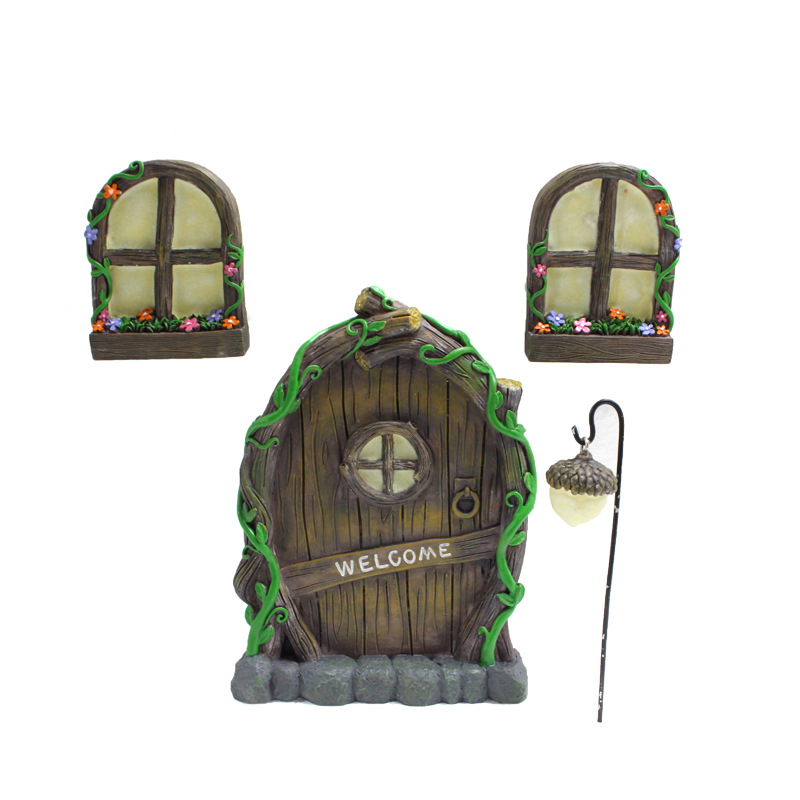 Amazon Stable Supply Luminous Door and Window Resin Crafts Courtyard Decoration Pendant Manufacturer  
