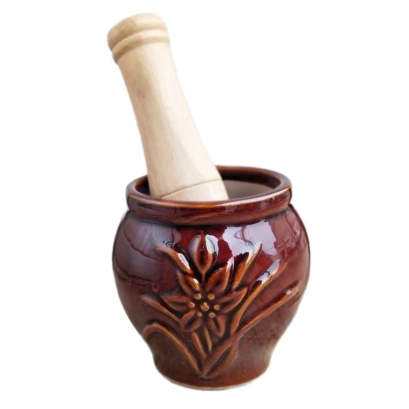 El artefacto mágico de la cerámica antigua, el dispositivo de compresión de ajo, la cubierta extra gruesa, el dispositivo de molienda manual, el dispositivo de molienda