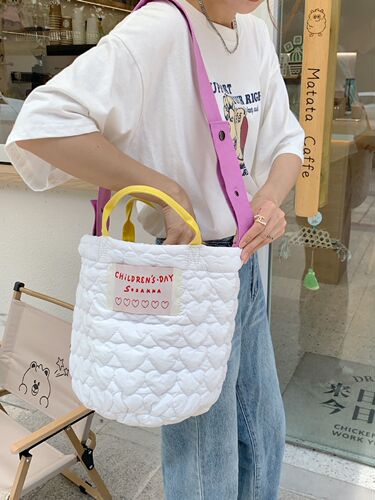 3765 ins Zhao Lusi's same handbag new large-capacity taro purple portable crossbody bag mommy bag