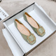  A868-4 Square head shallow mouth flat sole single shoes for women 2022 New spring and autumn fashion soft soled work ladles shoes for women in autumn size 41-43