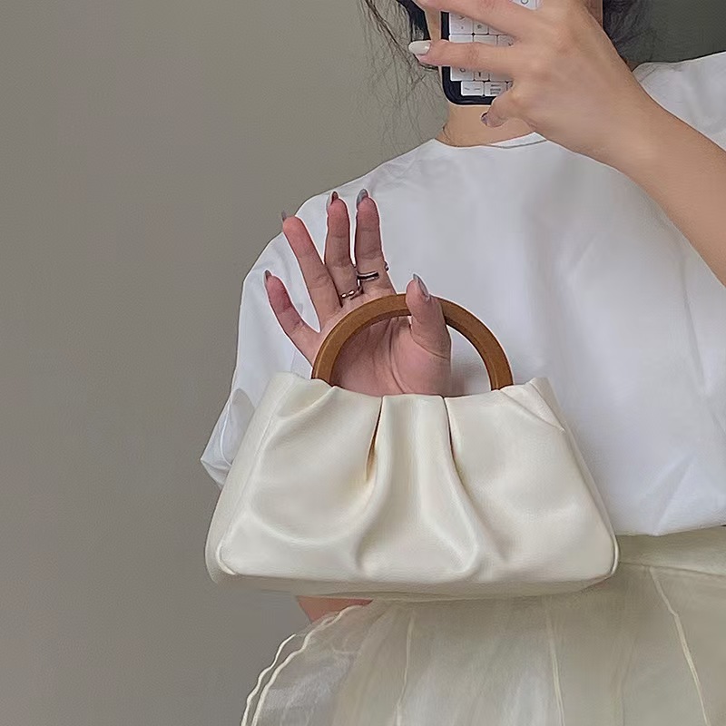 Modische Geraffte Cloud Umhängetasche Für Damen Kleine Handtasche_voghion.com