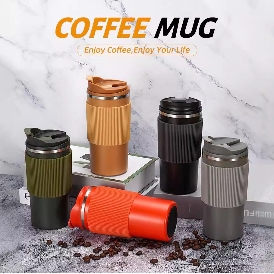 Taza de café nueva transfronteriza Taza de vacío de acero inoxidable 304 Taza de agua portátil para exteriores de alto valor