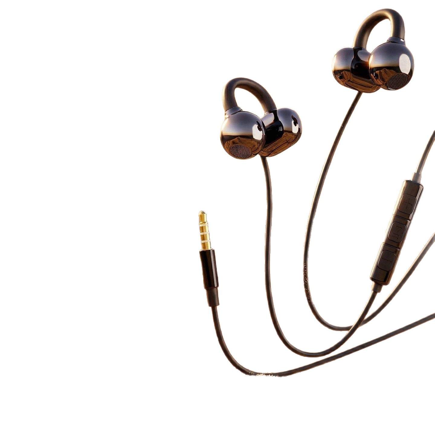 auriculares de alto valor facial auriculares con cable ligero sin inducción cuelga auriculares juegos K canción auriculares controlados por cable fábrica de stock al por mayor image 5