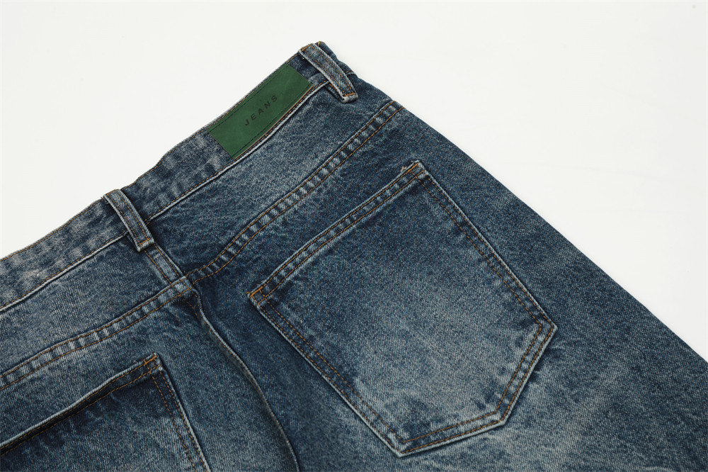 ​​"Herren Vintage Schlagjeans - Punk Style Distressed Denim Weite Beinhose für Casual & Hippie Fashion (Blau/Schwarz, S-XXL)"​​_voghion.com