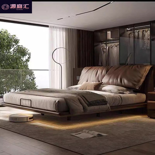 2025 Bed Home Bedroom Accessible Luxury Creative Suspended Bed Italian High-End Sense Xiaohongshu Douyin Double Bed Furniture