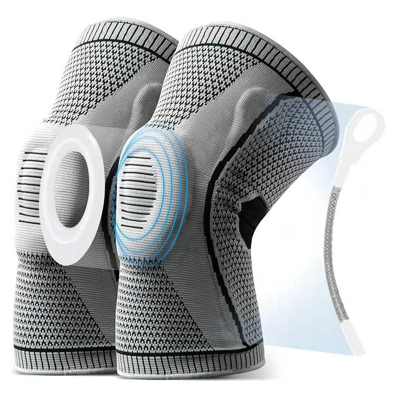 Fitness Baloncesto de silicona deportes rótula hombres y mujeres montando corriendo rótula de punto elástico alto equipo de protección tira de apoyo rótula