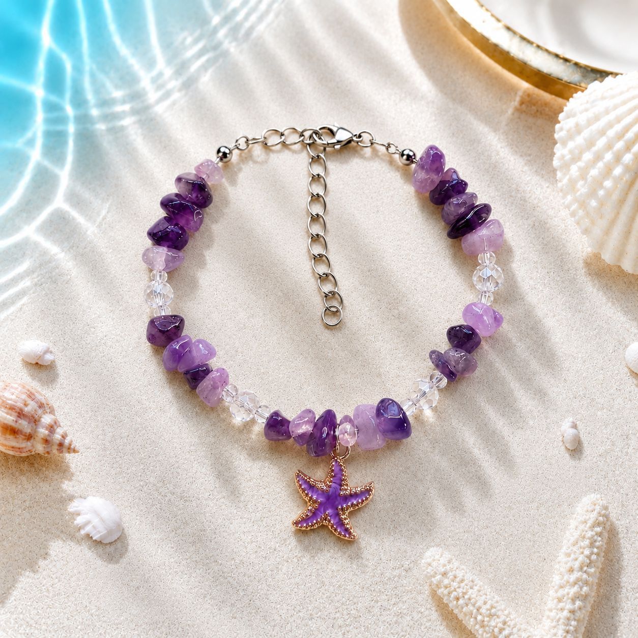 Concha natural, estrella de mar, caracola, pulsera tejida a mano, estilo oceánico, vacaciones en la playa, joyería de nicho para mujer, verano image 49