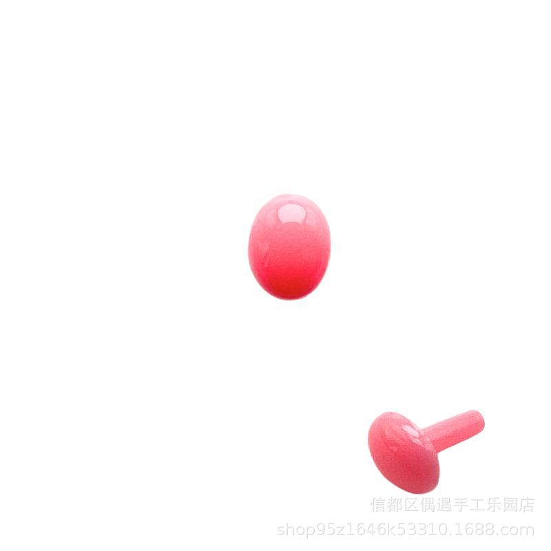 Oval pie recto mango ojo nariz poke fieltro de lana Twist stick DIY muñeca hecha a mano Accesorios