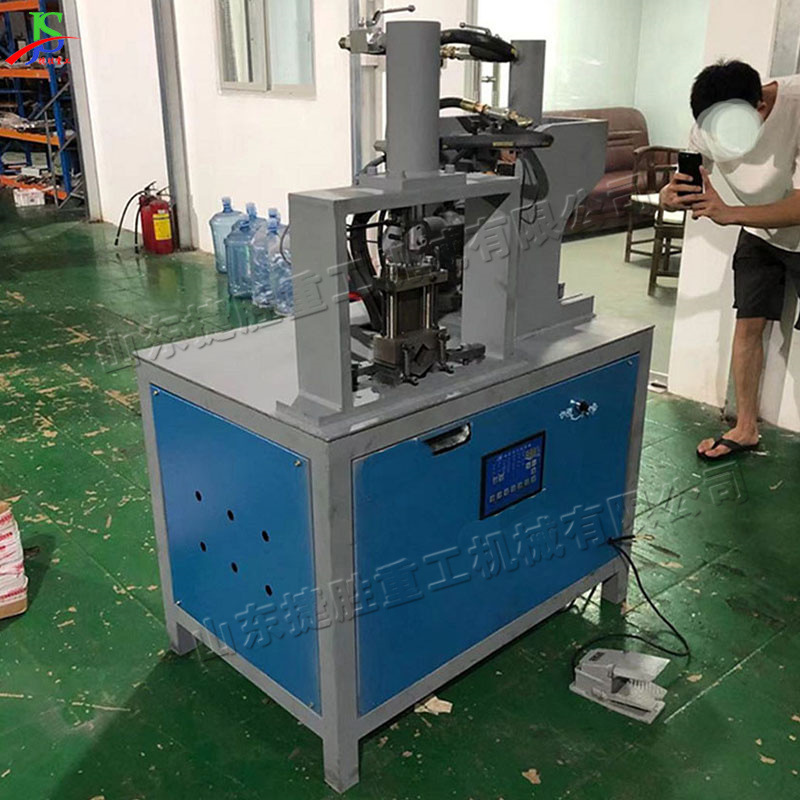 Máquina de corte de ángulo hidráulico eléctrico de doble estación pequeña máquina de corte de ángulo de tubería de acero inoxidable máquina automática de corte de ángulo de tubería metálica