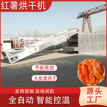 红薯烘干机 连续式红薯清洗切条烘干包装全套设备 红薯干烘干设备