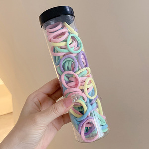 Caricatura encantadora anillo de pelo pulgar no daña el cabello de los niños correa de correa pequeña cuerda de cabello para niñas cuerda de cabello