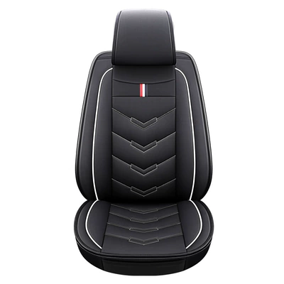 Seat cushion, seat cover Leather Seat Covers, Summer Seat Covers - black-and-white-front-row-single-seat