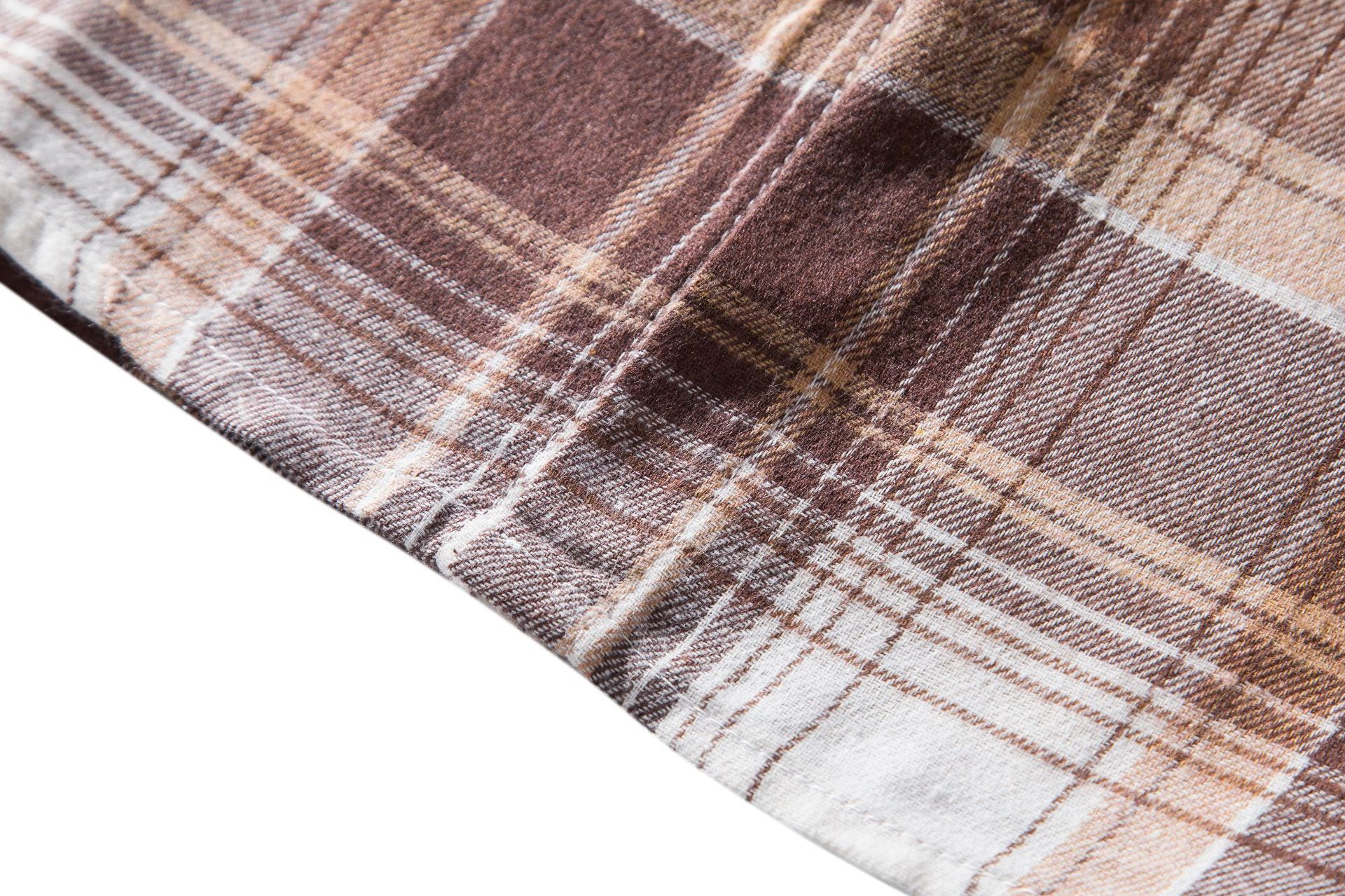 Herren Flanellhemd Mit Kapuze Kariertes Oversized Freizeithemd_voghion.com