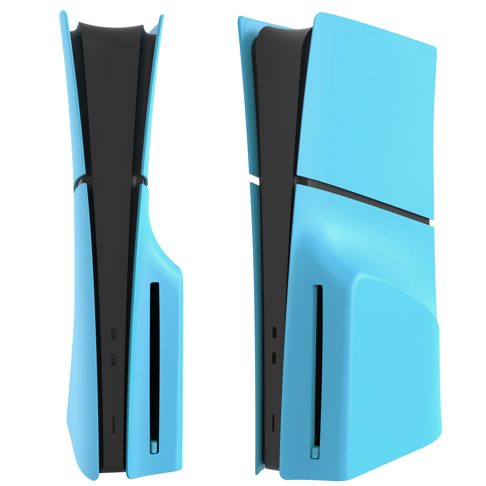 Exclusivo transfronterizo para PS5 Slim Carcasa de repuesto de fibra de carbono Funda protectora de consola de juegos Versión de unidad óptica digital desmontable