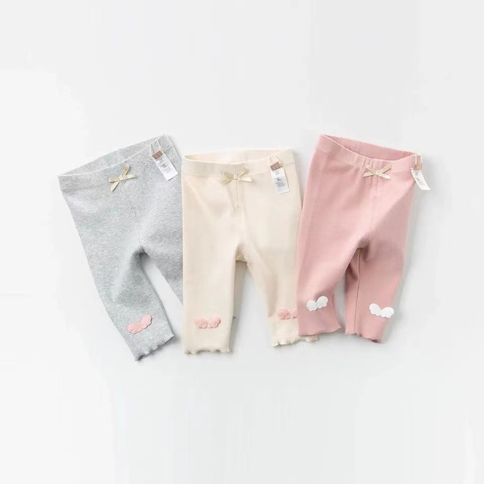 Girls' leggings, spring style, 2025 new spring outfit, baby girl's autumn pants, thin and stylish outerwear for infants and children.