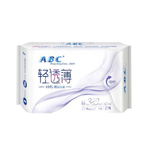 ABC卫生巾 K34夜用323mm 纤巧棉柔透气学生少女姨妈巾