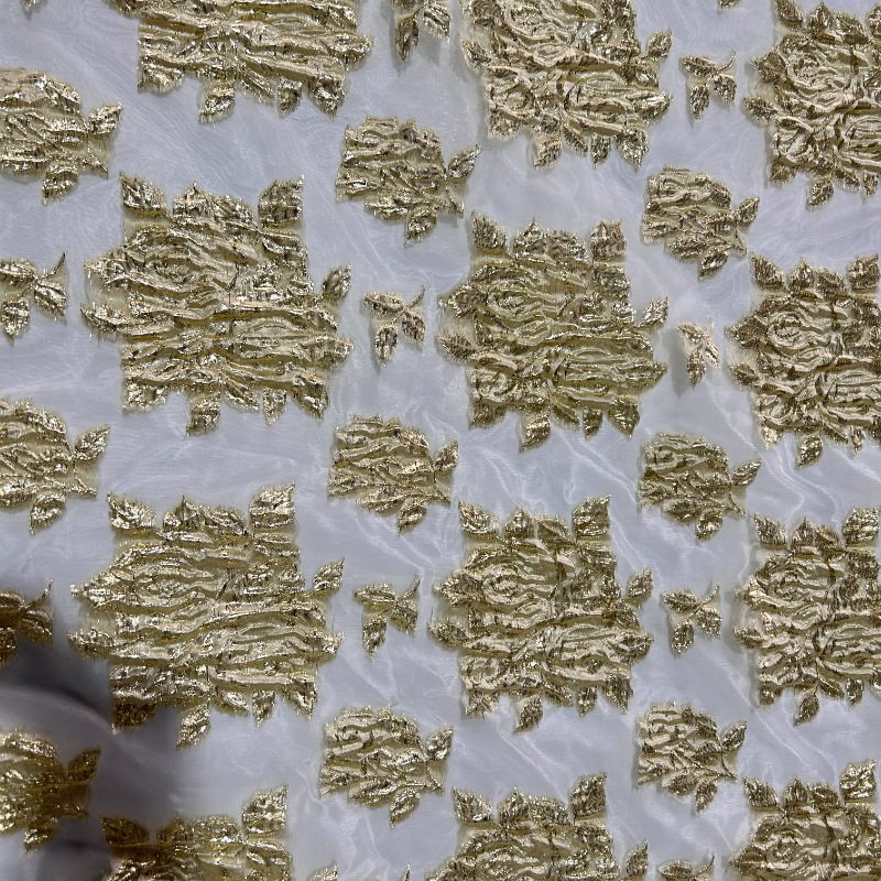 25 nuevo después de la tecnología tela de ergena poliéster toda la tela de ergena jacquard vestido de moda de mujer en stock