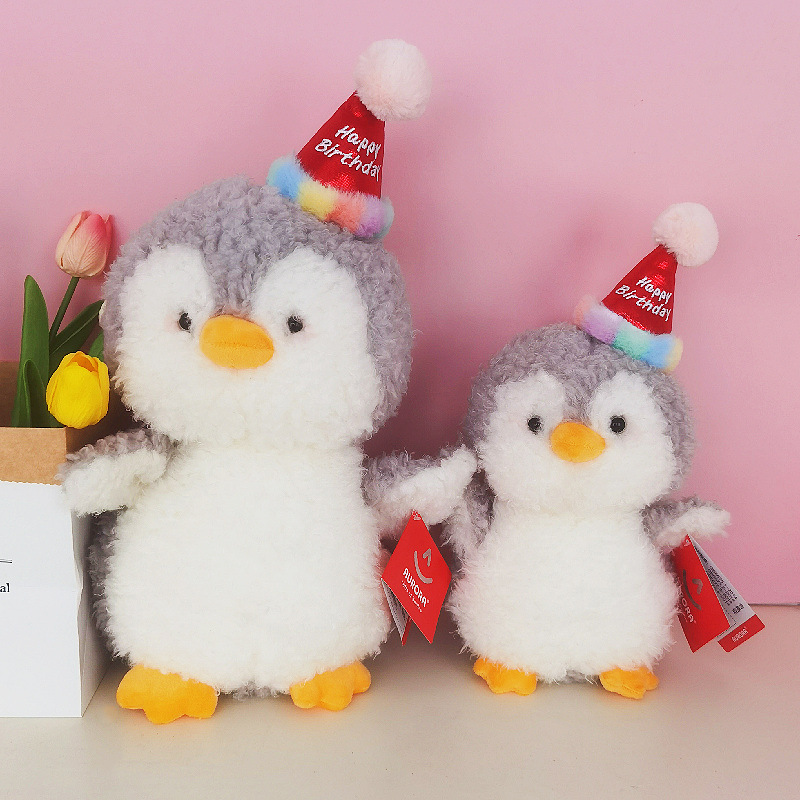 Lindo ulura cumpleaños pingüino muñeca juguete de peluche Navidad decoración regalo femenino al por mayor
