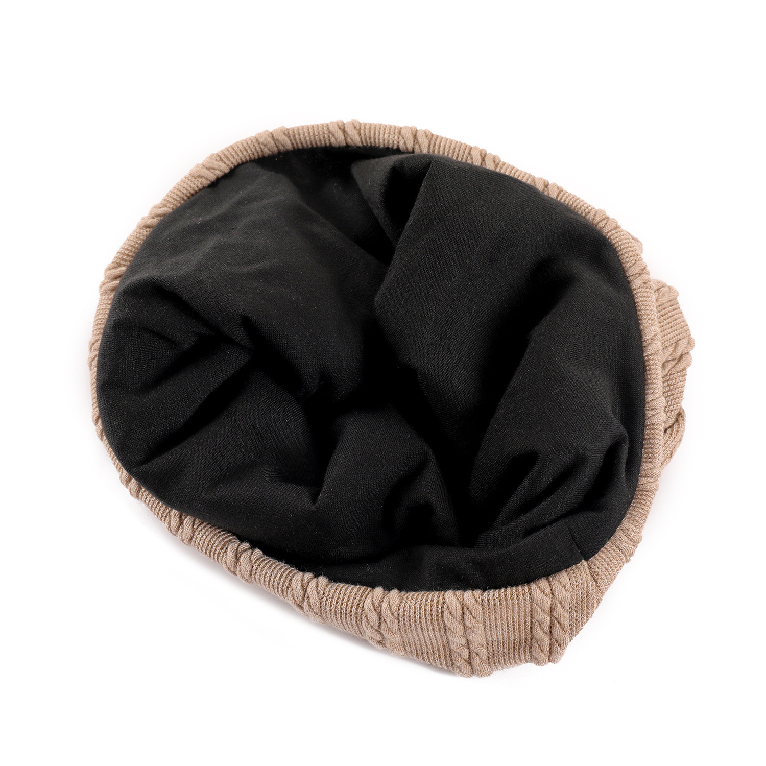 Pullover modello lino da donna nuovo uomo primavera e autunno sottile doppio strato copricapo panno di cotone tinta unita cappello in pile_voghion.com