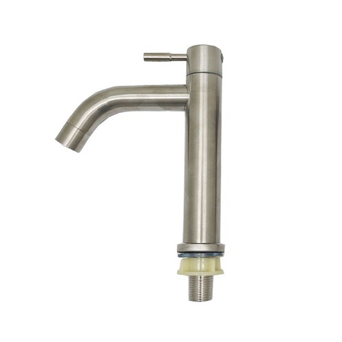 304 stainless steel single cold basin faucet bathroom hand wash basin bathroom cabinet balcony single cold water faucet
