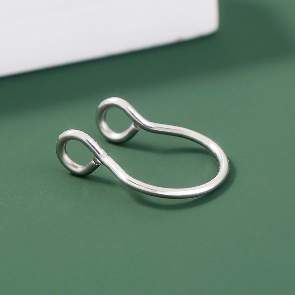 simple stainless steel U-shaped free punch puncture nose clip