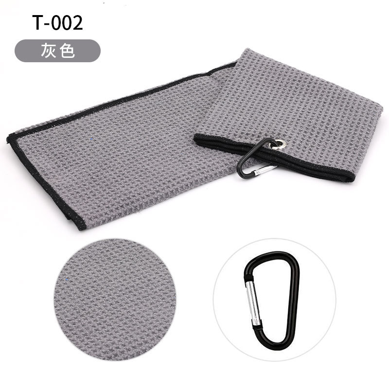 Venta caliente transfronteriza Toalla de limpieza de golf delicada Toalla de gancho trapo Club limpie fuente de fábrica de entrega de una sola pieza