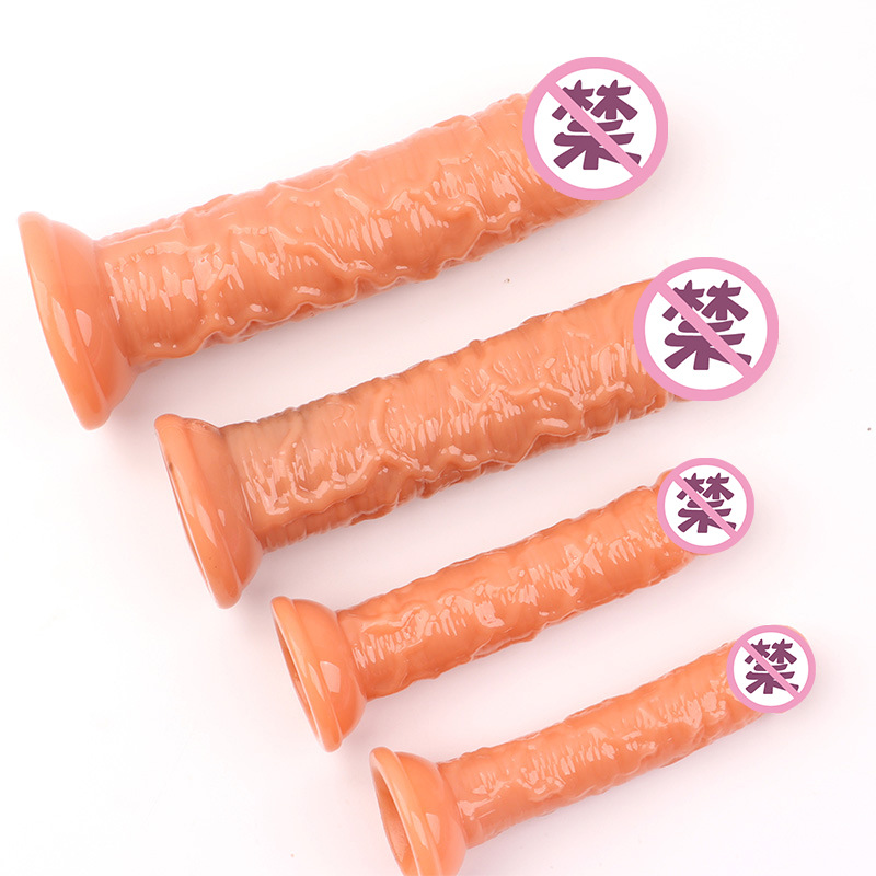 Blue-Veined Realistic Dildo, TPE Suction-Cup-Free Manual Masturbator for Women and Couples — detail image 11