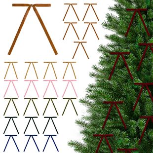 Merida Velvet Ribbon Christmas Wreath Bow Gift Bow Home Christmas Tree Decoration Pendant
