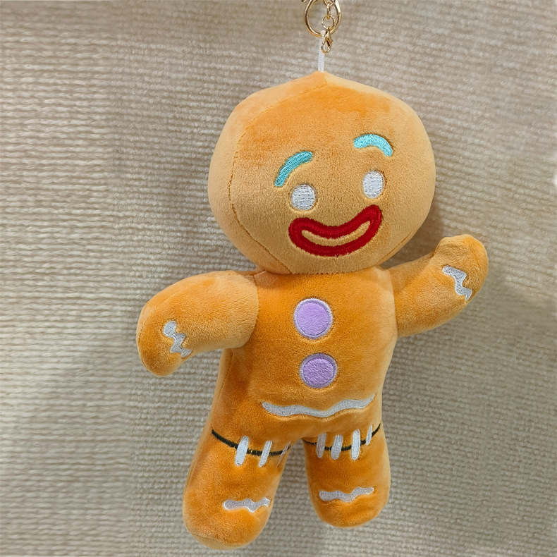 INS nuevo lindo panqueque hombre muñeca biscuit hombre peluche juguete suave niña muñeca Navidad joyería