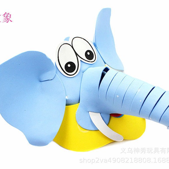 Día del niño Eva sombrero para el sol actividades entre padres e hijos dibujos animados animal tocado doce tocado del zodiaco