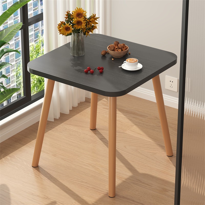 노블 블랙 [사각형 테이블 60*60 높이 70] 강화 버전