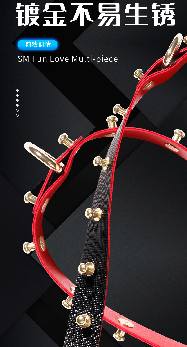 SM Bondage Kit with Hand and Foot Cuffs and Nipple Clamps for Couples — detail image 18