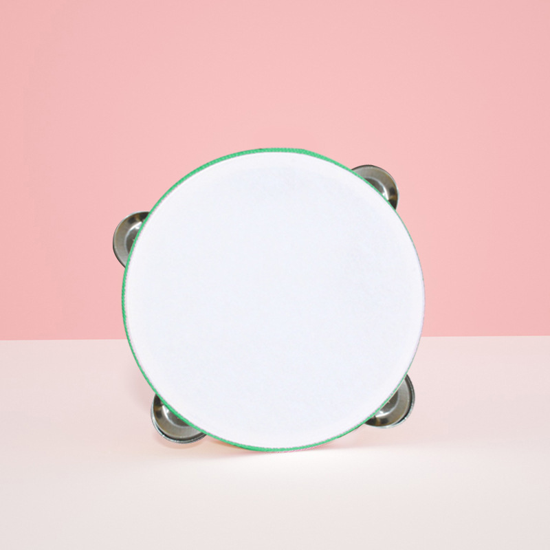 Instrumento musical de Orff pandereta pequeña de madera bebé mano tambor kindergarten maestro rendimiento exquisito tambor