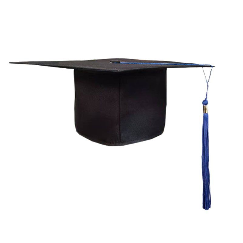 Factory wholesale 2025 printed cross-border bachelor cap, doctoral 18th birthday ceremonial hat, high school graduation emblem