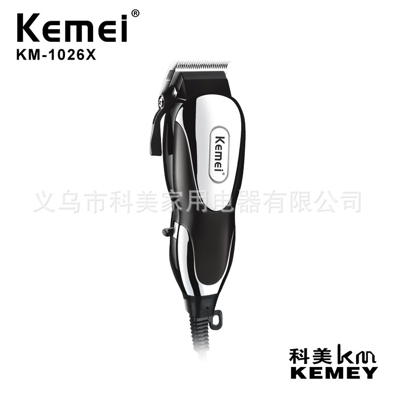 Kemei KM-1026X profesional peluquero tijeras cuchillo fijo ajustable peluquería profesional peluquero tijeras eléctricas Clipper